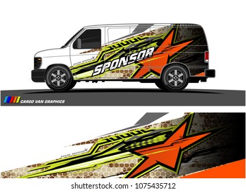 racing background for car graphic. abstract star shape with grunge camouflage design for vehicle vinyl wrap 
