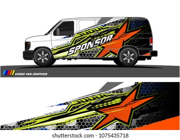 racing background for car graphic. abstract star shape with grunge camouflage design for vehicle vinyl wrap 
