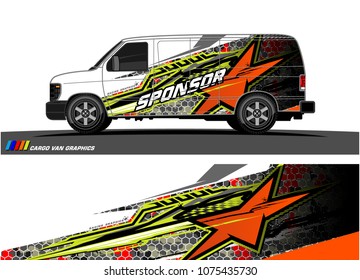 racing background for car graphic. abstract star shape with grunge camouflage design for vehicle vinyl wrap 
