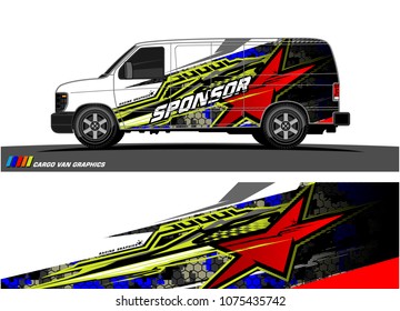racing background for car graphic. abstract star shape with grunge camouflage design for vehicle vinyl wrap 
