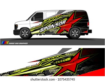racing background for car graphic. abstract star shape with grunge camouflage design for vehicle vinyl wrap 
