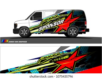 racing background for car graphic. abstract star shape with grunge camouflage design for vehicle vinyl wrap 
