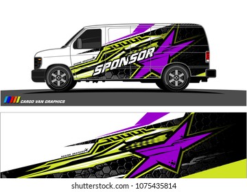 racing background for car graphic. abstract star shape with grunge camouflage design for vehicle vinyl wrap 
