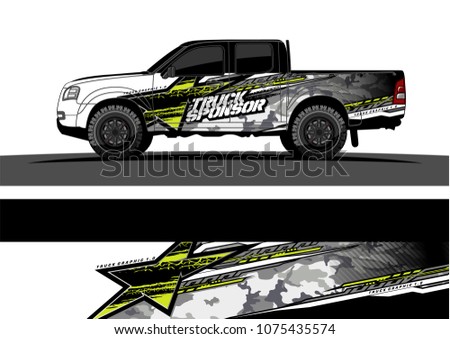 racing background for car graphic. abstract star shape with grunge camouflage design for vehicle vinyl wrap 
