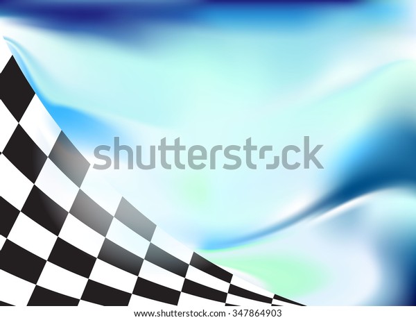 Racing Background Checkered Flag Wawing Stock Vector (Royalty Free ...