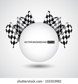 Racing background with checkered flags. EPS10 vector