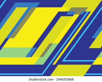 
Racing background geometric. Abstract camo seamless pattern. Print vinyl and decal. Endless texture from colored shapes and lines. Vector