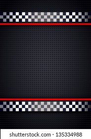 Racing background, metallic perforated. Vector illustration 10eps