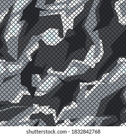 Racing background. Modern сamo. Seamless geometric pattern. Print on vinyl and cleavage.