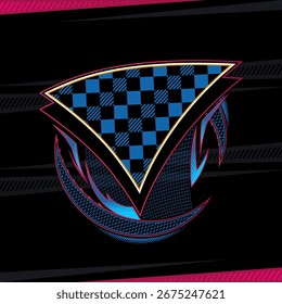 Racing Background with red and blue stripes