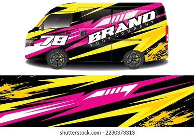 racing background sticker designs for camper car wraps and more