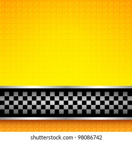 Racing background template. Taxi cab background, vector 10eps.