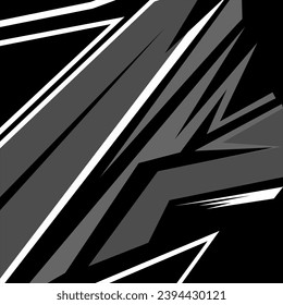 Arte vector de fondo de carreras, iconos y gráficos gris y blanco