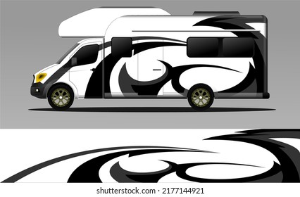 racing background vector for camper car wraps and more