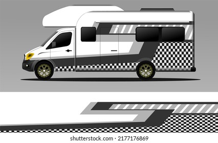 racing background vector for camper car wraps and more