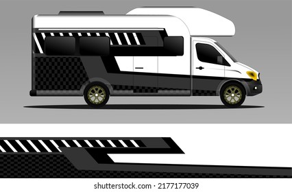 racing background vector for camper car wraps and more