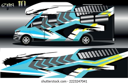 racing background vector for camper car wraps and more