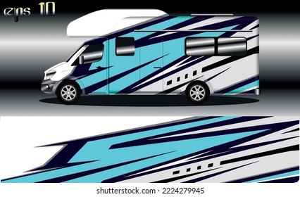 racing background vector for camper car wraps and more