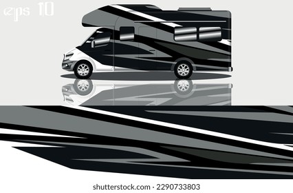 racing background vector for camper car wraps and more