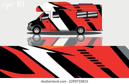 racing background vector for camper car wraps and more