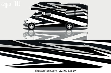 racing background vector for camper car wraps and more