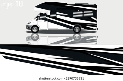 racing background vector for camper car wraps and more