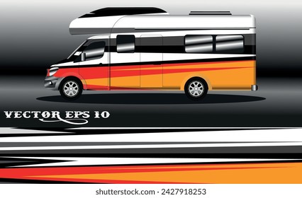 racing background vector for camper car wraps and more