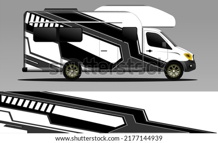 racing background vector for camper car wraps and more