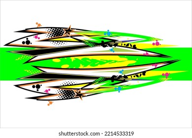 racing background vector design with unique stripes pattern and bright colors and star effect