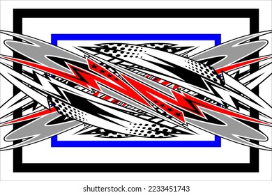 racing background vector design with a unique pattern, bright color combinations and stripes and star effects