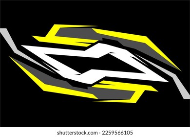 racing background vector design with a unique stripe pattern, a unique blend of colors such as yellow, white