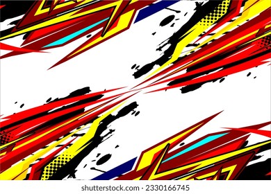 racing background vector design with a unique stripe pattern and with a mix of bright colors, with the effect of stars and spots