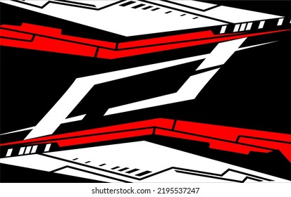 Racing Background Vector Design White Red Stock Vector (Royalty Free ...