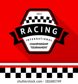 Racing Badge 05, Vector Illustration