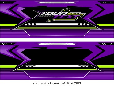 Racing Banner Backgroun Vecstor editable