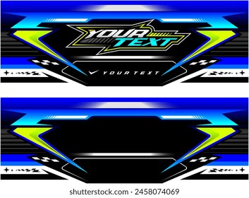 racing banner Full vector for media sosial