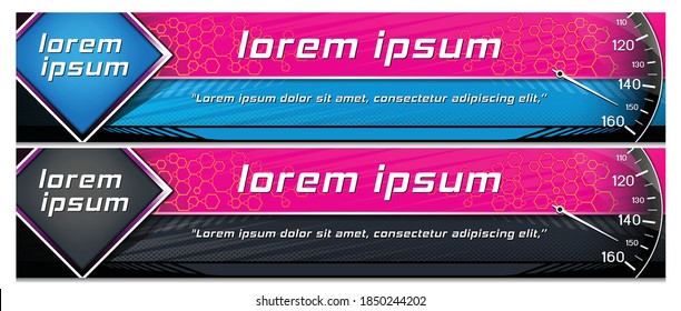 Racing Banner for a repair shop, or racing team, or for post design

