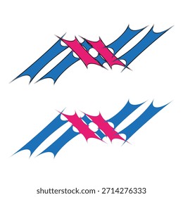 Racing banner stripes. Dynamic motion elements. Diagonal Vector pattern. Speed sport decoration. EPS 10.