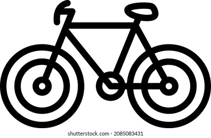 Concepto de bicicleta de carreras, Diseño de iconos vectores de diez velocidades, Símbolo deportivo de ciclismo, Signo de bicicleta, material de bicicleta Ilustración