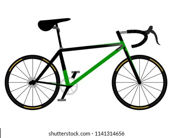 Racing bicycle icon