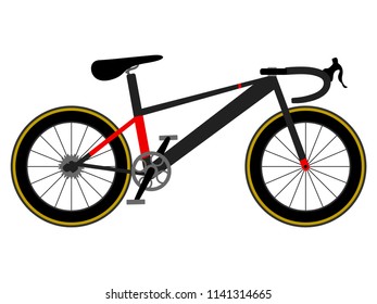 Racing bicycle icon