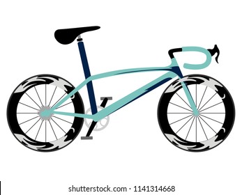 Racing bicycle icon