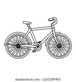 racing bicycle isolated icon