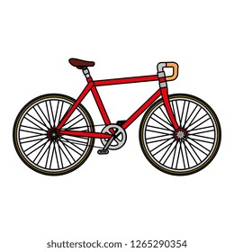 racing bicycle isolated icon