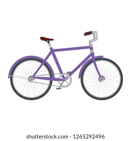 racing bicycle isolated icon