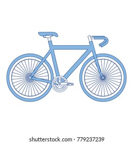 racing bicycle isolated icon