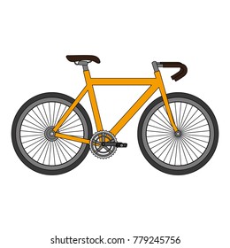 racing bicycle isolated icon