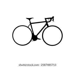 Racing bike icon. Bicycle simple icon. Cycling sign vector design and illustration. 
