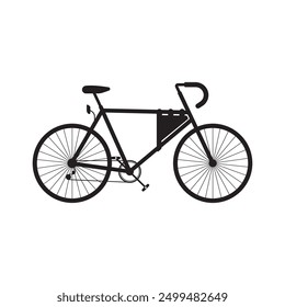Racing bike icon illustration element design