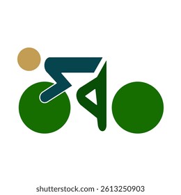 racing bike icon, simple flat style, illustration, logo sign symbol pictogram template, for ui or ux isolated on white for mobile app, editable
